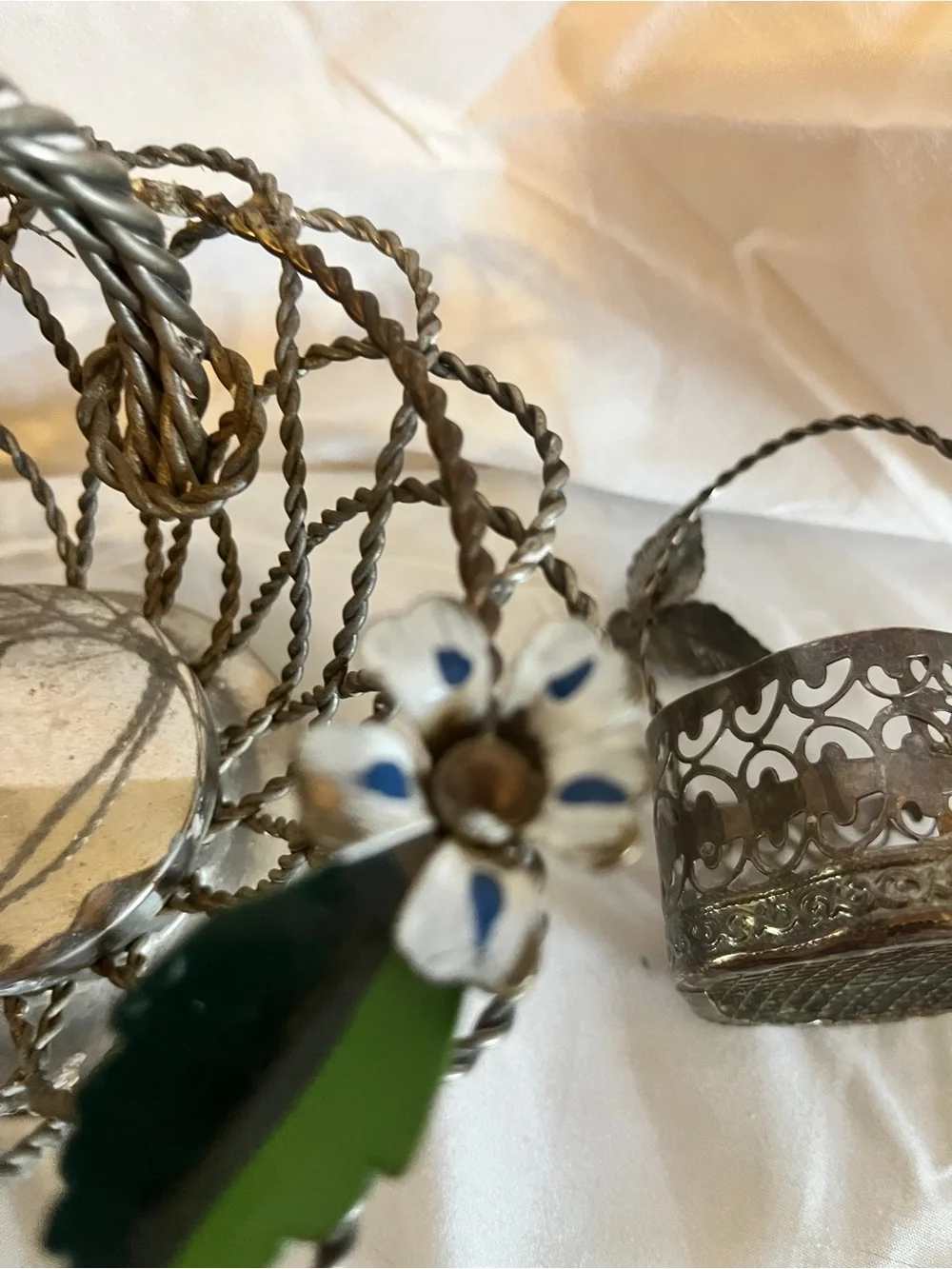 Vintage ornate metal